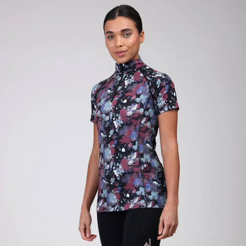 Aubrion React Short Sleeve Base Layer in Abstract-2